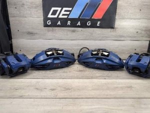  BMW 7 series Blue M Sport Brake Caliper Set, Front and Rear (Used OEM)