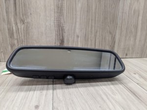 BMW X5 m White Interior Rear View Mirror with Auto-Dim, Garage Door Opener, and Alarm LED (Used OEM)