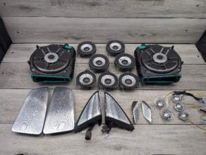 2017-2023 BMW M5 Black Bowers & Wilkins Diamond Surround Sound Speaker Set (Used OEM)