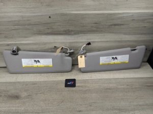 2015-2019 BMW X6 Tan Sun Visor Set (Used OEM)