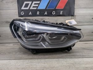 2018-2021 BMW X3 Gray Right Passenger ICON Adaptive LED Headlight Assembly (Used OEM)