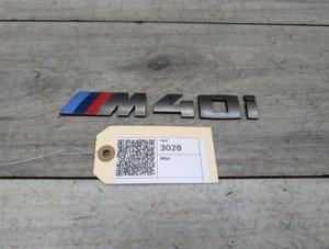 2018-2024 BMW X3 Gray Rear 'M40i' Trunk Emblem (Used OEM)