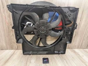 2009-2013 BMW 335i xDrive Black Radiator Cooling Fan Assembly 600W (Used OEM)