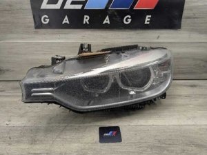2012-2015 BMW 323i Silver Left Driver Side Adaptive Bi-Xenon Headlight Assembly (Used OEM)