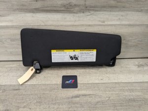 2017-2023 BMW 528i Black Right Passenger Sun Visor, Alcantara Black (Used OEM)