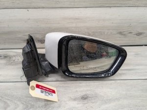 2016-2022 BMW 740i White Right Passenger Side View Mirror Assembly with Camera and High Gloss Shadow Line (Used OEM)