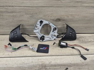 2008-2014 BMW X6 Steering Wheel Multifunction Button Switch Set with Harness (Used OEM)