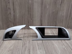 2012-2017 Audi A5 Black Dashboard Air Vent and Center Screen Trim Set (Used OEM)