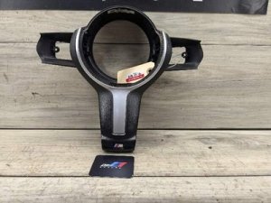 2015-2019 BMW X6 Blue M Sport Steering Wheel Trim Bezel Cover (Used OEM)