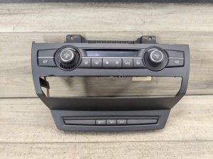 2008-2014 BMW X6 Silver A/C Heater Climate Control Unit (Used OEM)