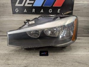 2015-2017 BMW X3 White Left Halogen Headlight Assembly (Used OEM)