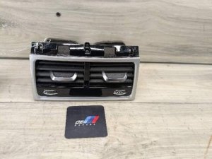 2016-2022 BMW 750i Gray Rear Center Console Air Vent Grille (Used OEM)