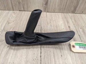 2011-2019 BMW 320i Black Leather Handbrake Lever Cover (Used OEM)
