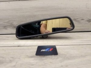 2011-2017 BMW 528i Black Interior Rear View Mirror with Auto-Dim, Homelink, and Alarm LED (Used OEM)
