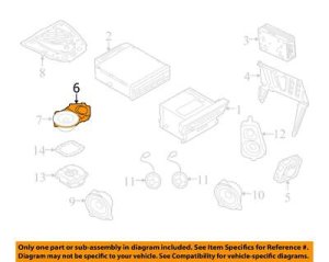  BMW X5 m Top-Hifi Mid-Range Loudspeaker (Used OEM)