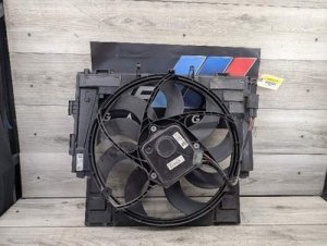 2012-2016 BMW 528i White Radiator Cooling Fan Assembly 600W (Used OEM)