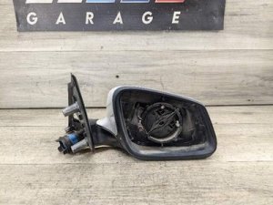 2011-2013 BMW 550i White Right Side View Mirror Assembly (Used OEM)