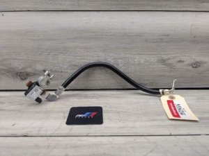 2021-2026 BMW M4 Black Negative Battery Cable with Intelligent Battery Sensor (IBS) (Used OEM)