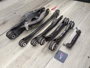 2021-2026 BMW M4 Orange Rear Right Upper and Lower Control Arm Set (Used OEM)