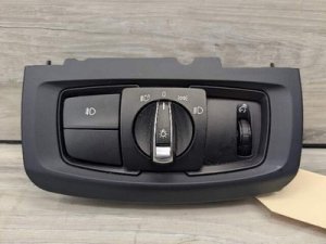 2015-2019 BMW X6 Black Headlight Dial / Fog Light Switch (Used OEM)