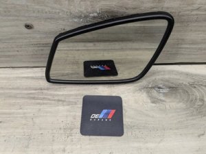2014-2020 BMW M4 White Heated Side View Mirror Glass, Left (Used OEM)