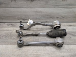 2019-2024 BMW X4 Black Front Right Suspension Control Arm and Tie Rod Set (Used OEM)