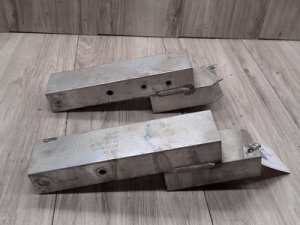 2009-2015 BMW 740i Black Front Bumper Deformation Element Set (Used OEM)