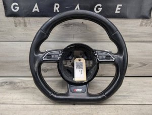 2013-2017 Audi Q5 White Multifunction Steering Wheel (Used OEM)