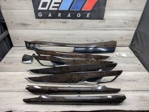 2014-2018 BMW X5 Black Interior Dash and Door Trim Set (Used OEM)