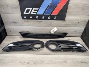 2014-2016 BMW 535i xDrive White Front Bumper Grille Set (Used OEM)