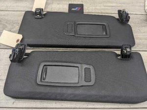 2019-2026 BMW X4 Black Sun Visor Set (Used OEM)