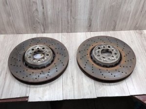2015-2019 BMW X6 Left and Right Brake Disc Rotor Set - Front (Used OEM)