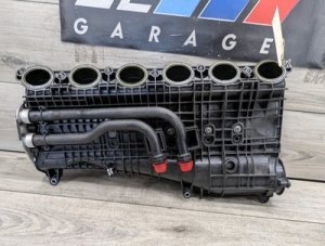 2017-2019 BMW 530e Gray Intake Manifold with Charge Air Cooler (Used OEM)