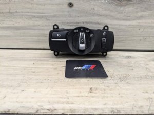 2010-2017 BMW 528i Black Headlight Fog Light Control Switch Unit (Used OEM)