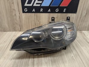  BMW X5 m Gray Left Driver Adaptive Xenon HID Headlight Assembly (Used OEM)