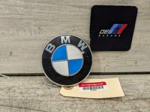 2006-2019 BMW M3 White Rear Trunk Lid Emblem 74mm (Used OEM)
