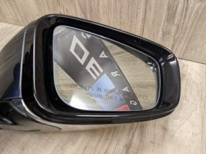 2016-2018 BMW 740i Black Right Side View Mirror Assembly (Used OEM)