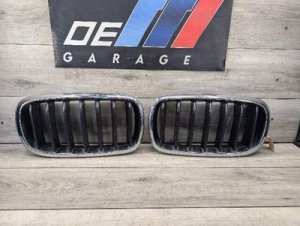2015-2019 BMW X6 Chrome Front Left Kidney Grille (Used OEM)