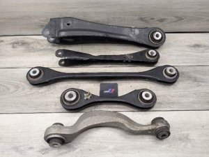 2019-2025 BMW X4 Gray Left Upper and Lower Control Arm Set - Rear (Used OEM)