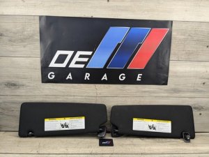 2017-2023 BMW 528i Black Sun Visor Pair (Used OEM)