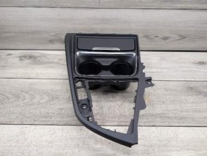 2012-2015 BMW 328i Gray Center Console Cup Holder Trim Cover (Used OEM)