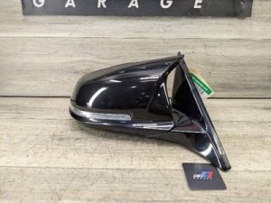 2014-2020 BMW M4 Black Right Passenger Side View Mirror Assembly (Auto-Dim, Shadow Line) (Used OEM)