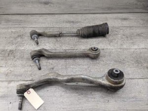 2014-2020 BMW M4 Gray Front Left Suspension Control Arm and Tie Rod Set (Used OEM)