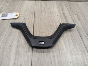 2015-2018 BMW X4 Black M Sport Steering Wheel Lower Trim Cover (Used OEM)