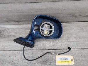 1996-2002 BMW Z3 Blue Right Side View Mirror Assembly (Used OEM)