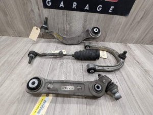 2016-2022 BMW 750i Left Driver Upper and Lower Control Arm Set - Front (Used OEM)