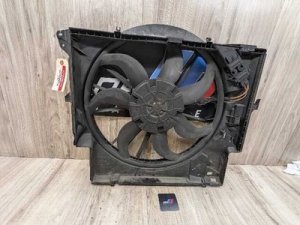 2009-2011 BMW 335i xDrive Blue Engine Radiator Cooling Fan Assembly (600W) (Used OEM)