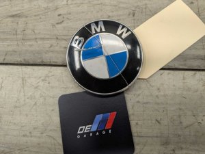 2006-2019 BMW M3 White Rear Trunk Lid Round Emblem 74mm (Used OEM)
