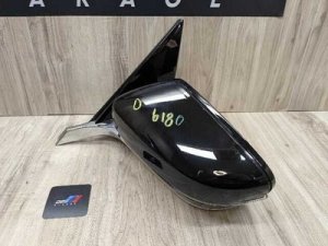2016-2022 BMW 740i Black Left Side View Mirror Assembly (Used OEM)