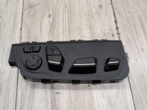 2013-2016 BMW 528i Black Front Right Seat Adjustment Switch (Used OEM)
